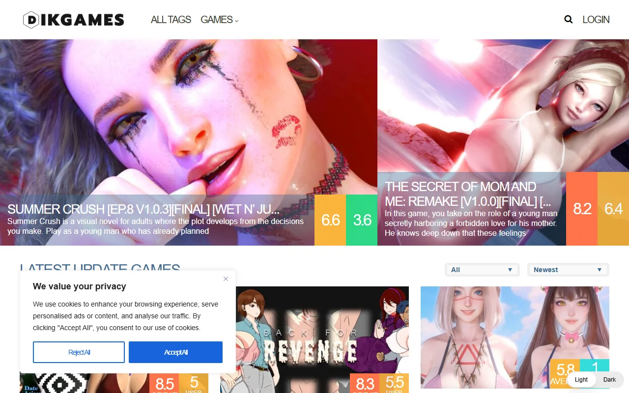 Screenshot: Dikgames Screenshot of Dikgames